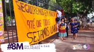 Ato 8 de Março, dia de Luta das Mulheres. ColetivA Sempre Vivas