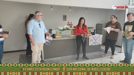 Trabalhadores da Funai em Campo Grande e Dourados protestam pelo PCI e por Demarcação Já!