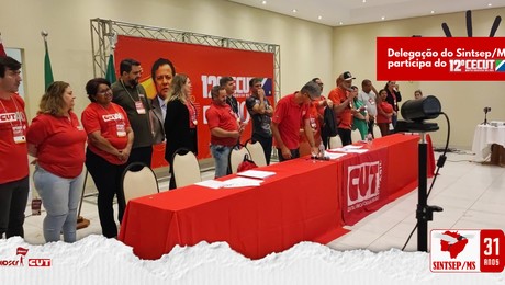 Delegados do Sintsep/MS participam do 12º CeCUT