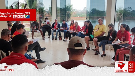 Delegados do Sintsep/MS participam do 12º CeCUT
